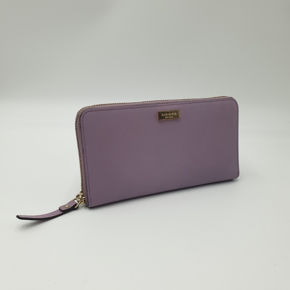 Kate Spade New York Newbury Lane Neda Purple Lilac Leather Wallet - Picture 5 of 16